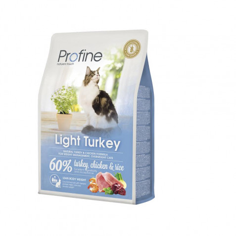 Корм для кошек с лишним весом Profine Cat Light Turkey, индейка и рис