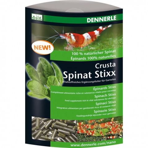 Питательная добавка к рациону креветок Dennerle Crusta Spinach Stixx, 30 г