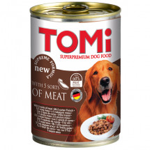 Консервы для собак TOMi, 5 видов мяса