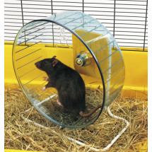 Пластиковый тренажер колесо Savic Rolly Giant+Stand для хомяков и крыс, 27,5 см