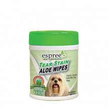 Espree Aloe Tear Stain Wipes влажные салфетки для чистки глаз собак и кошек, 60 шт