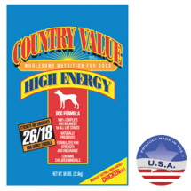 Корм для активных собак Country Value Dog High Energy, 22,7кг