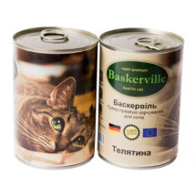 Влажный корм для кошек Baskerville телятина