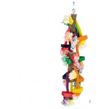 Игрушка для попугая Fop цветная деревянная , 46 см
