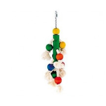 Игрушка для попугая Fop цветная деревянная с шариками , 37,5 см