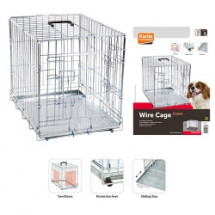 Двухдверная хромированная клетка для собак Karlie-Flamingo wire cage