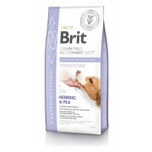 Корм Brit GF Veterinary Diet Dog при нарушениях пищеварения с селедкой, лососем, горохом 2 кг