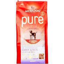 Корм для взрослых собак гипоаллергенный Meradog Pure Adult Lamb & Rice