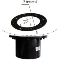 Пленочный проход Xclear черный радиусный,110 мм