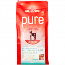 Корм для щенков и кормящих собак гипоаллергенный Meradog Pure Junior Turkey & Rice