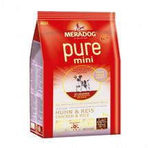 Корм для взрослых собак малых пород гипоаллергенный Meradog Pure Mini Adult Chicken & Rice
