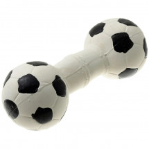 Гантель-S футбол FOX, игрушка для собак 16х6 см