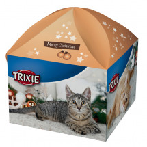 Рождественская коробка-подарок Trixie для кошек, лакомство, мешочек с мятой, 3 вида игрушек
