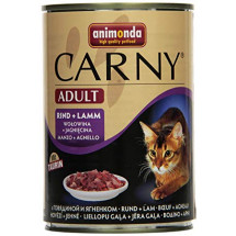 Консервы Animonda Carny Adult для взрослых кошек, говядина и ягненок 400г