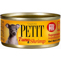 Влажный корм Brit Petit Тунец и Креветки, для собак, 80 г