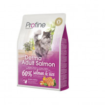Корм для длинношерстных кошек Profine Cat Derma Adult Salmon, лосось и рис