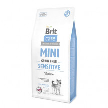 Корм для собак малых пород c чувствительным пищеварением Brit Care GF Mini Sensitive