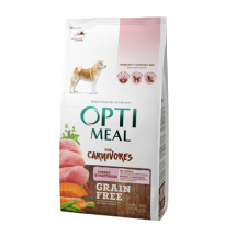 Сухой беззерновой корм для взрослых собак всех пород Optimeal Dog Adult Grain Free Turkey & Vegetables