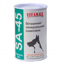 Сбалансированный рацион для собак, кошек и птиц VitamAll SА-45, смесь витаминов и минералов, 150 г