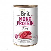 Консервы с говядиной Brit Mono Protein Beef для собак, 400 г