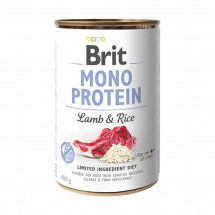 Консервы с ягненком и рисом Brit Mono Protein Lamb and Rice для собак, 400 г