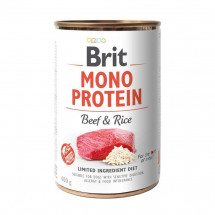 Консервы с говядиной и рисом Brit Mono Protein Beef and Rice для собак, 400 г