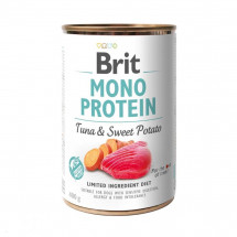 Консервы с тунцом и бататом Brit Mono Protein Tuna and Sweet Potato для собак, 400 г