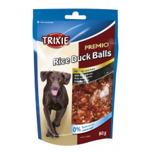Лакомство Trixie PREMIO Rice Duck Balls, для собак, утиные шарики с рисом, 80г