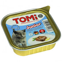 Консервы для котят TOMi, с курицей, 0,1кг