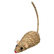Набор мышка+ролик для кошек Trixie, из морской травы, 9см/4*4см