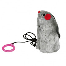 Игрушка для кошки Trixie, мышка со свистком 9см
