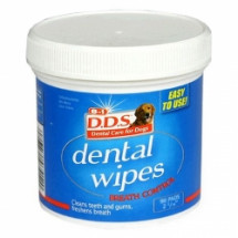 Cалфетки 8 in 1 Dental Wipes, для очищения зубов собак, 90шт