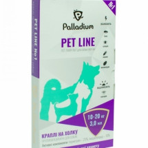 Капли на холку Palladium Pet Line №1 для собак спот-он, 10-20 кг 3 мл