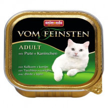 Консервы Animonda Vom Feinsten Adult  для взрослых кошек, индейка, кролик, 100 грамм