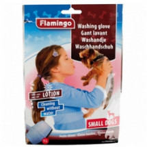 Влажная рукавица для мытья собак без воды Karlie-Flamingo washing glove dog