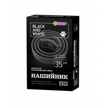 Vitomax Black&White ошейник против блох и клещей для котов и мелких собак, черный 35 см