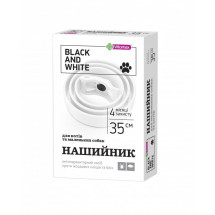 Vitomax Black&White ошейник против блох и клещей для котов и мелких собак, белый 35 см