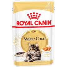 Влажный корм для мейн-кунов Royal Canin Maine Coon Adult, упаковка 12 паучей х85 гр
