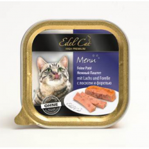 Влажный корм Edel Cat лосось и форель, паштет для кошек 100 г 
