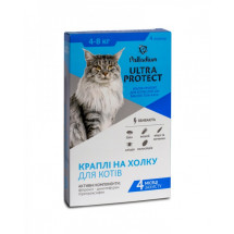 Palladium Палладиум Ультра Протект капли для кошек от блох и клещей, 4-8 кг, 1 пипетка 1 мл