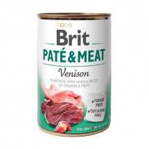 Консервы с олениной для собак Brit Pate & Meat Dog Venison, 400 г