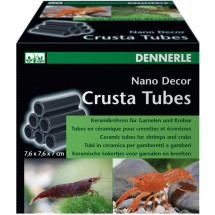 Керамические трубочки Dennerle Nano Decor Crusta Tubes, 6 шт, 7,6 х 7,6 х 7,0 см