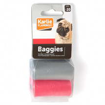 Цветные пакеты для сбора фекалий собак Karlie-Flamingo Swifty Waste Bags, 2 рул. по 20 пакетов