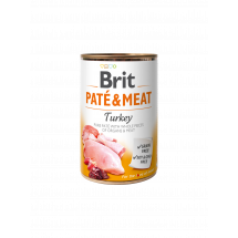 Консервы с индейкой для собак Brit Pate & Meat Dog Turkey, 400 г