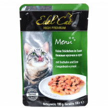 Влажный корм Edel Cat pouch индейка и утка в соусе,  для кошек 100 г 