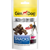 Деликатесы GimDog Sport Snacks, для активных собак, с говядиной, 60г 