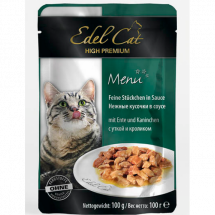 Влажный корм Edel Cat pouch утка и кролик,  для кошек 100 г