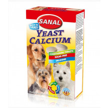 Витамины для собак Sanal Dog Vitamins Yeast Calcium «дрожжи – кальций» 