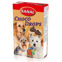 Витамины для собак Sanal Сhoko Drops «шоколадные дропсы» 