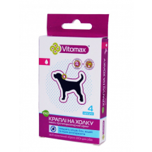 Капли Vitomax-ЭКО – средство от паразитов для собак, 4 пипетки